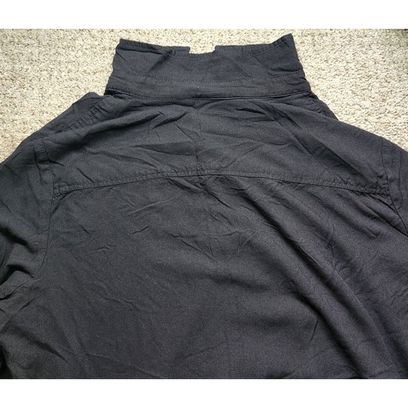 White Stag X Large Black button up long sleeve Soot Front Pocket Business Casual - Picture 11 of 11